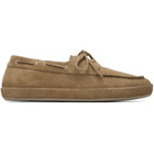 Marsèll Beige Scatopelle Suede Boat Shoes