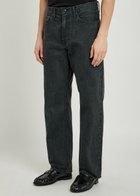 Vowels Straight-leg Denim Jeans Black