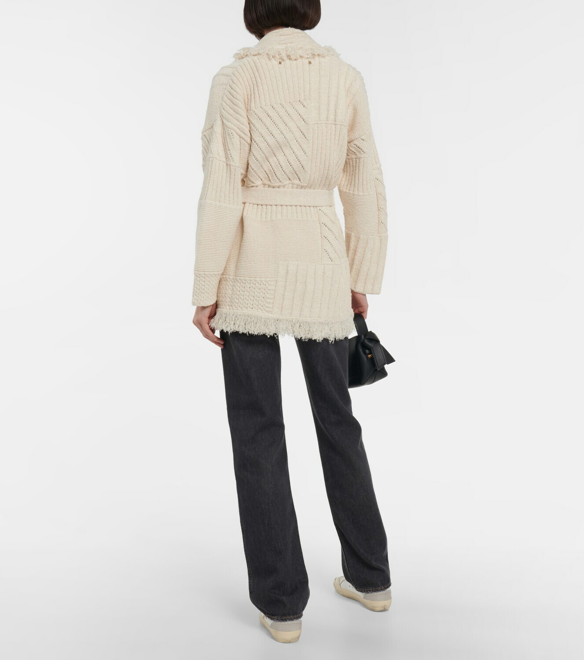 Golden Goose - Embellished jacquard knit cardigan