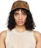 Dion Lee Taupe Frayed Camo Cap