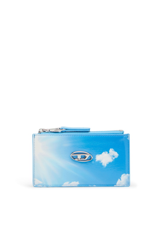 Photo: Diesel Card holder in printed glossy PU - Card cases Womens in Blue