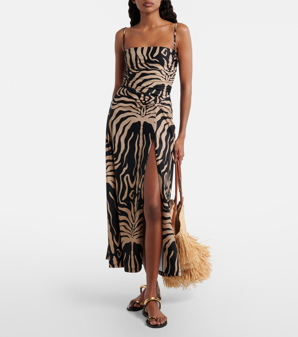 Johanna Ortiz Nuevo Destino printed midi skirt