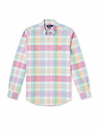 Polo Ralph Lauren - Button-Down Collar Logo-Embroidered Checked Cotton Oxford Shirt - Pink