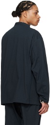 nanamica Navy Stand Collar Jacket