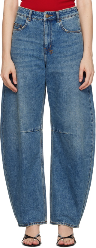 Photo: Ksubi Blue Barrel Jeans