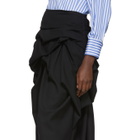 Enfold Black Basket Weave Design Skirt