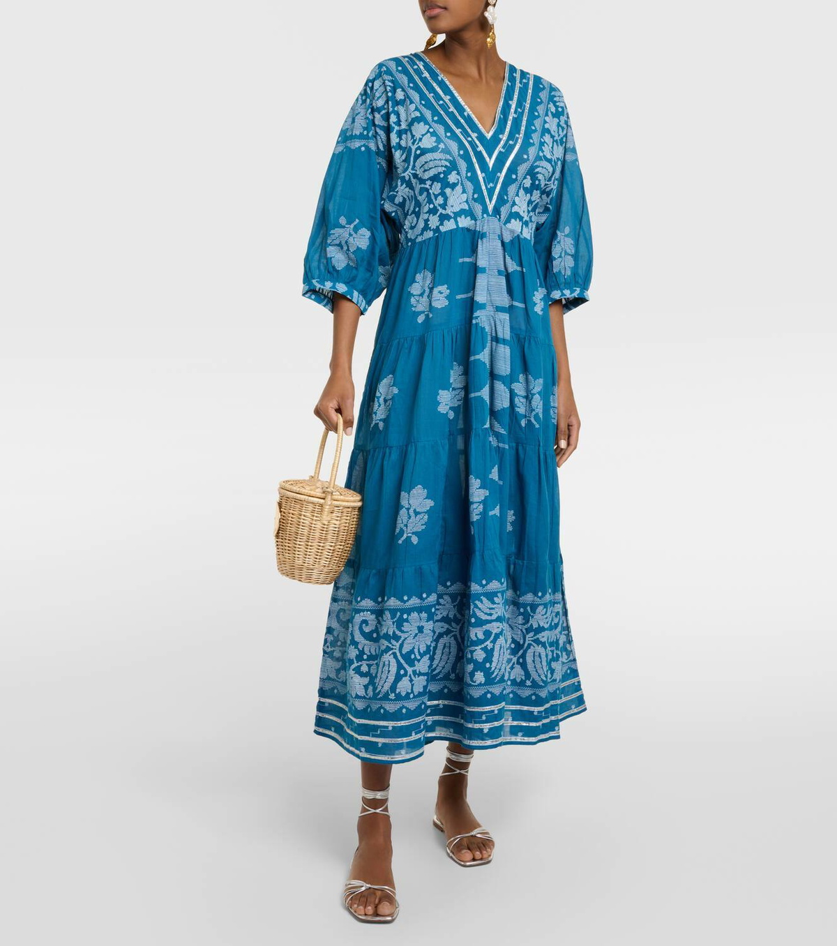 juliet dunn printed cotton maxi dress Juliet Dunn Dhaka printed cotton maxi dress Juliet Dunn