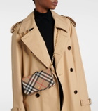 Burberry Burberry Check canvas wallet on chain