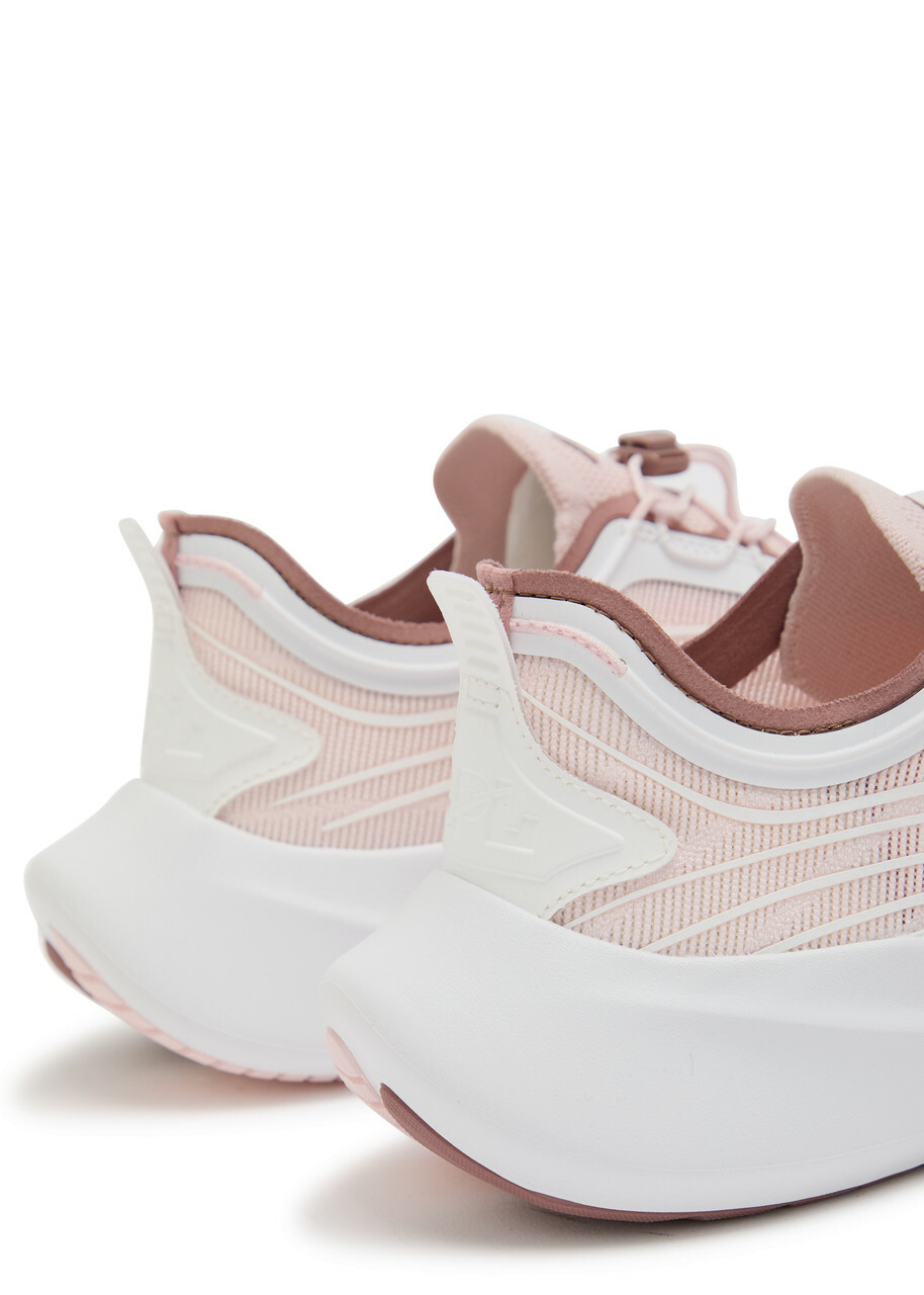Athletic Propulsion Labs Veil Knitted Sneakers Pink And White
