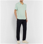 Officine Generale - Simon Slim-Fit Garment-Dyed Linen Polo Shirt - Green