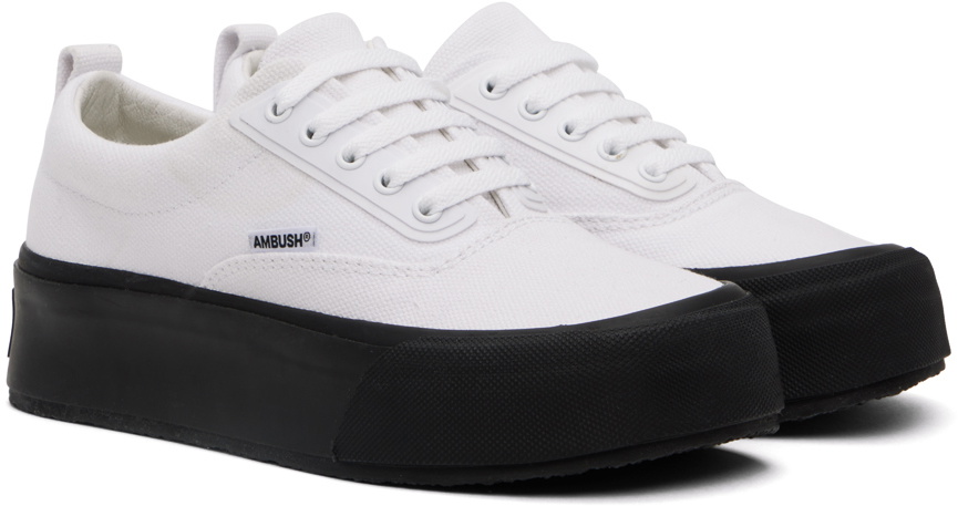 AMBUSH White Low Vulcanized Sneakers