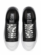 MOSCHINO - Logo Faux Leather Low Top Sneakers