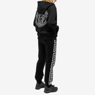 Versace Women's Logo Print Zip Hoody in Black/White