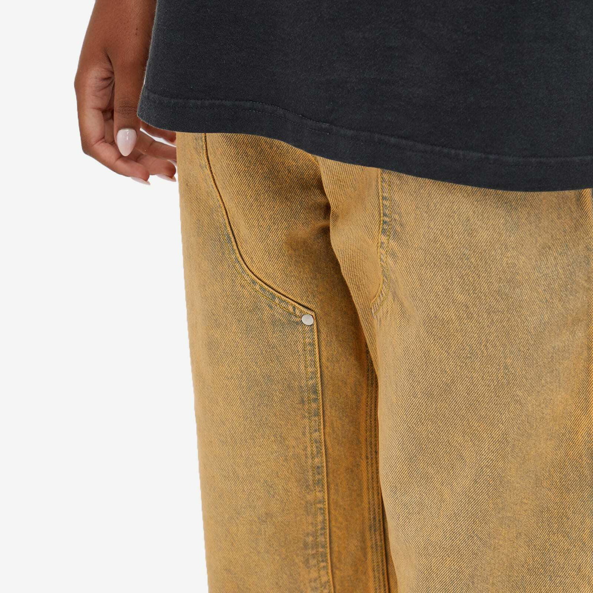 A Bathing Ape Women's Overdye Work Pants in Orange