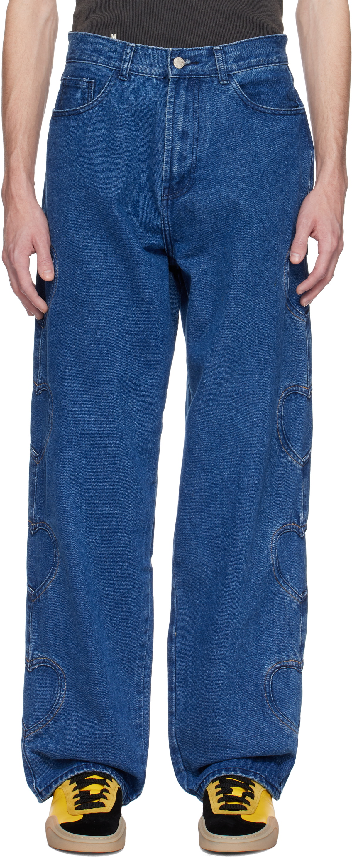 Carne Bollente Black Embroidered 'Sex' Jeans Carne Bollente