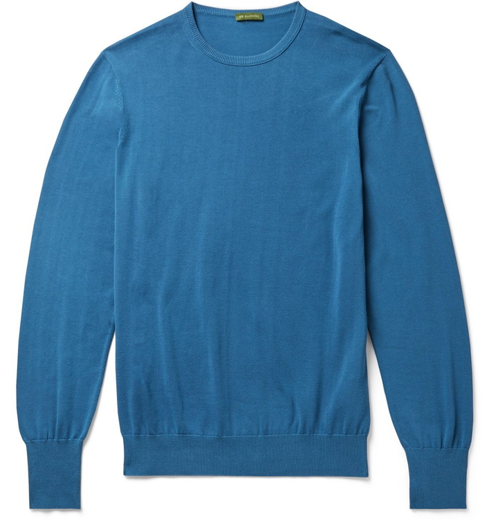 Photo: Sid Mashburn - Cotton Sweater - Blue