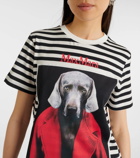 Max Mara Rosso printed cotton jersey T-shirt