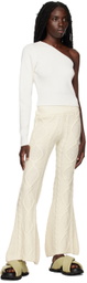 determ; Off-White Flared Lounge Pants