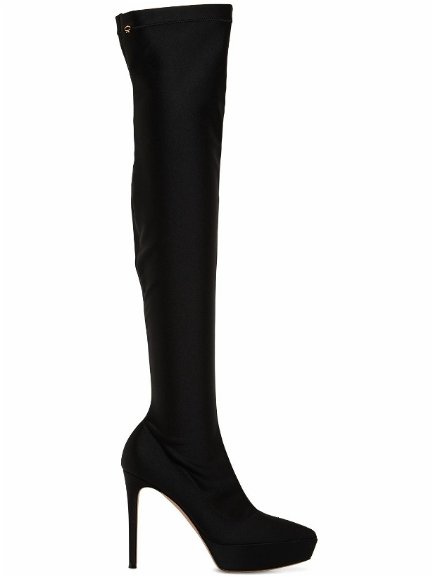 Photo: GIANVITO ROSSI - 85mm Stretch Lycra Over-the-knee Boots