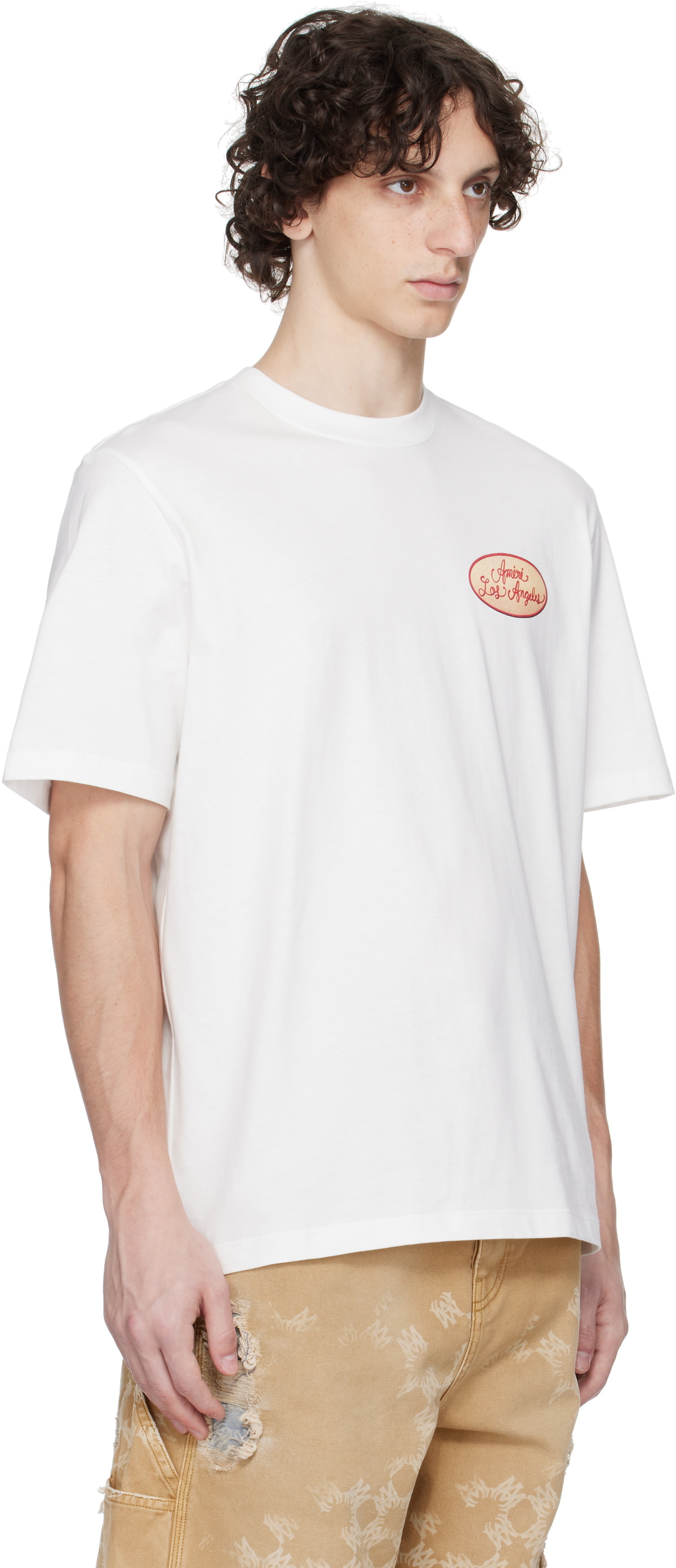 AMIRI White Station Patch T-shirt Amiri