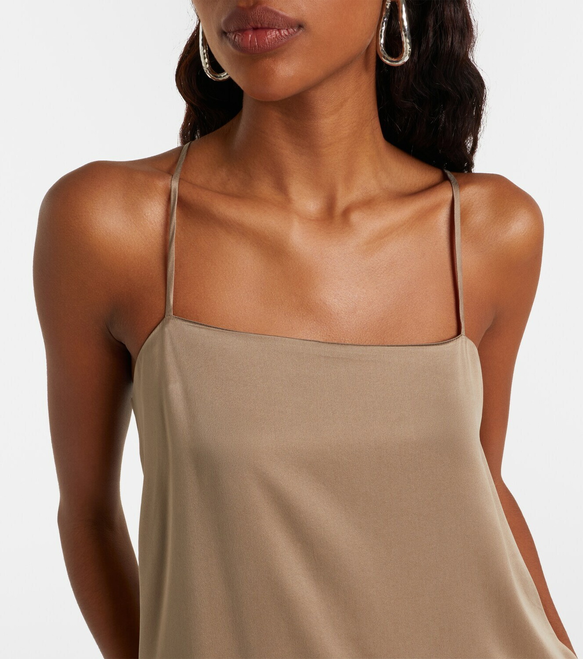 Asceno Melfi silk twill maxi dress