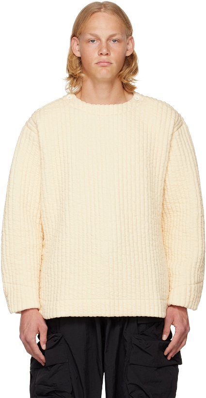 Photo: CCP Off-White Quilted Sweater