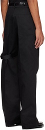 1017 ALYX 9SM Black Bondage Harness Trousers