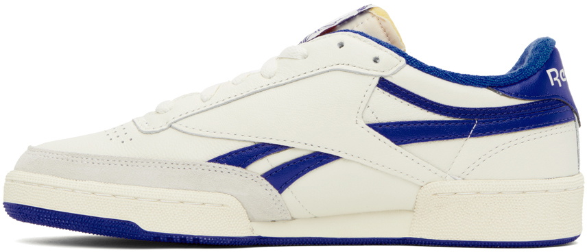 reebok off white & blue club c revenge shoes
