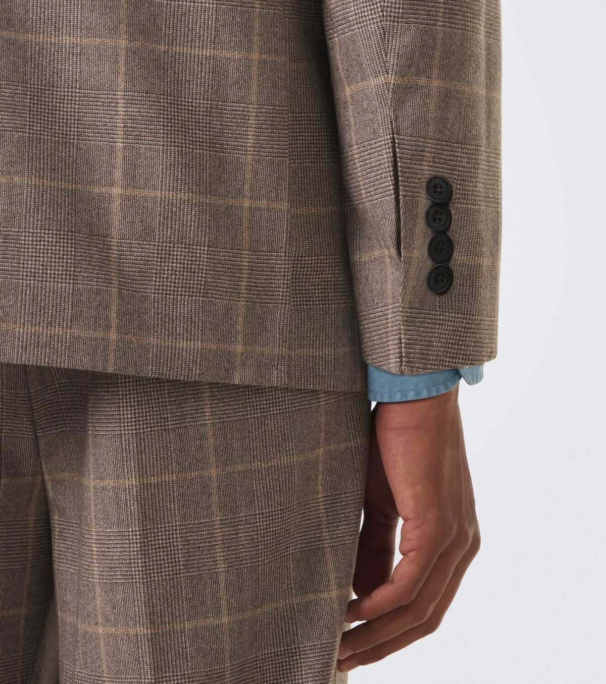 Rubinacci Checked virgin wool blazer