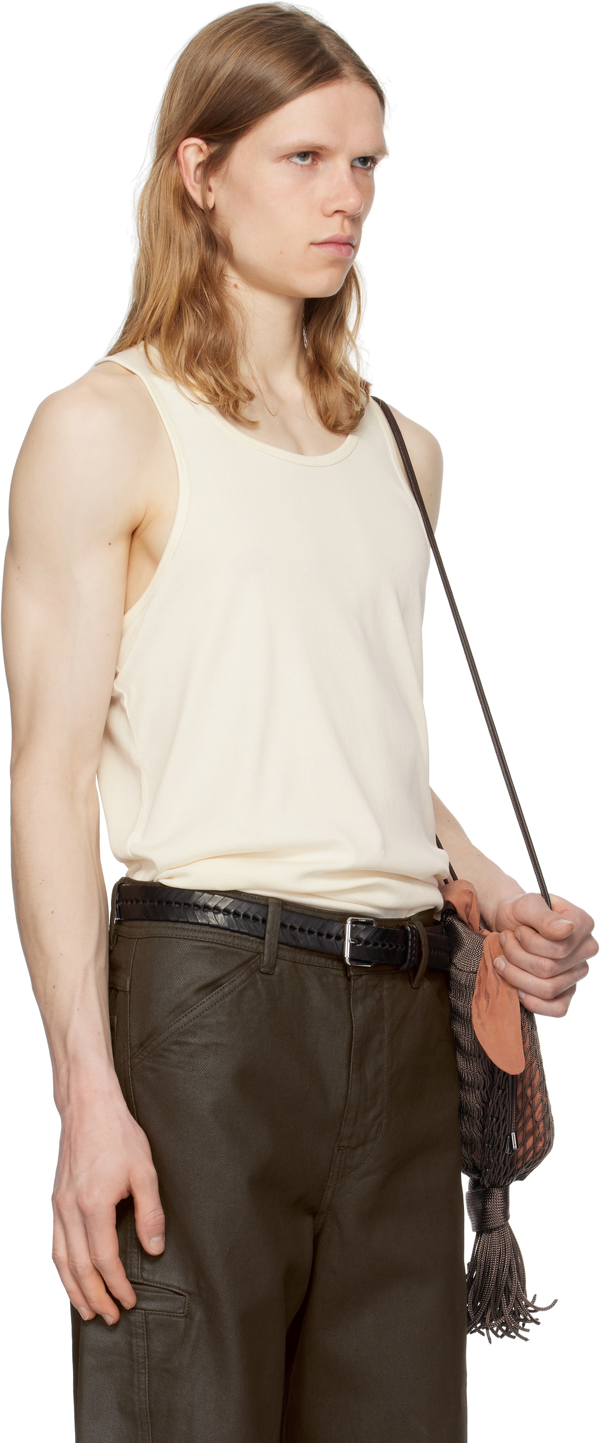 LEMAIRE Off-White Cotton Tank Top