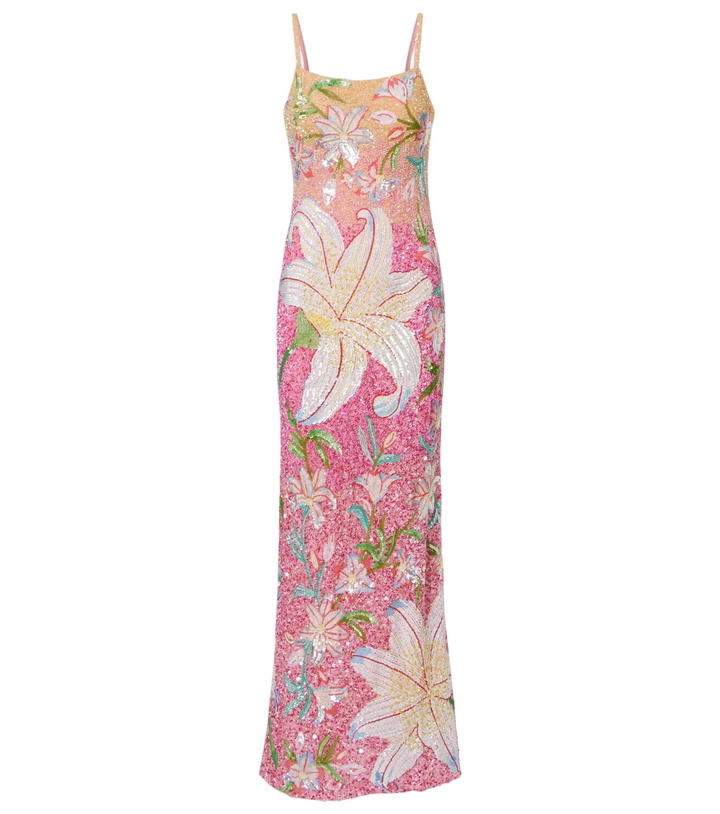 Photo: Là Fuori Floral sequined gown