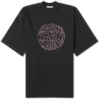 Marni Men's Circular Logo T-Shirt in Black