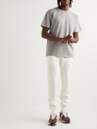 Maison Kitsuné - Chillax Fox Tapered Logo-Appliquéd Cotton-Jersey Sweatpants - Neutrals