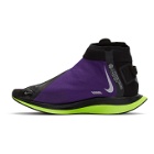 Nike Black and Purple Zoom Pegasus Turbo Shield WP Sneakers