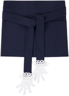 Gohar World Navy Mini Lace Hands Apron