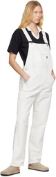 Carhartt Work In Progress Off-White Bib Straight Overalls