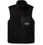 Peak Performance - Logo-Embroidered Shell-Trimmed Fleece Gilet - Black