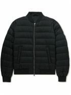 Herno - L'Aviatore Quilted Shell Down Bomber Jacket - Black