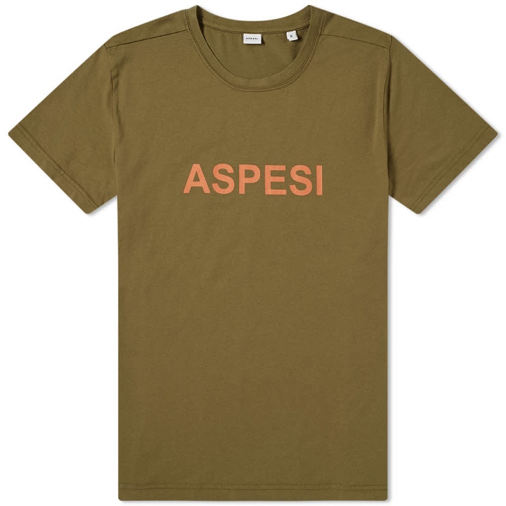 Photo: Aspesi Logo Tee Olive