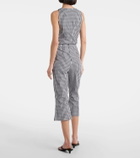 Faithfull Gingham cotton poplin capri pants