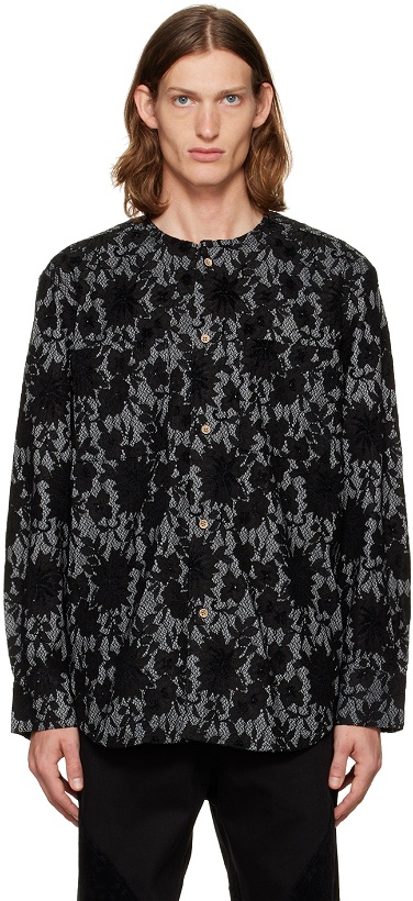 Photo: Andersson Bell Black Embroidered Shirt