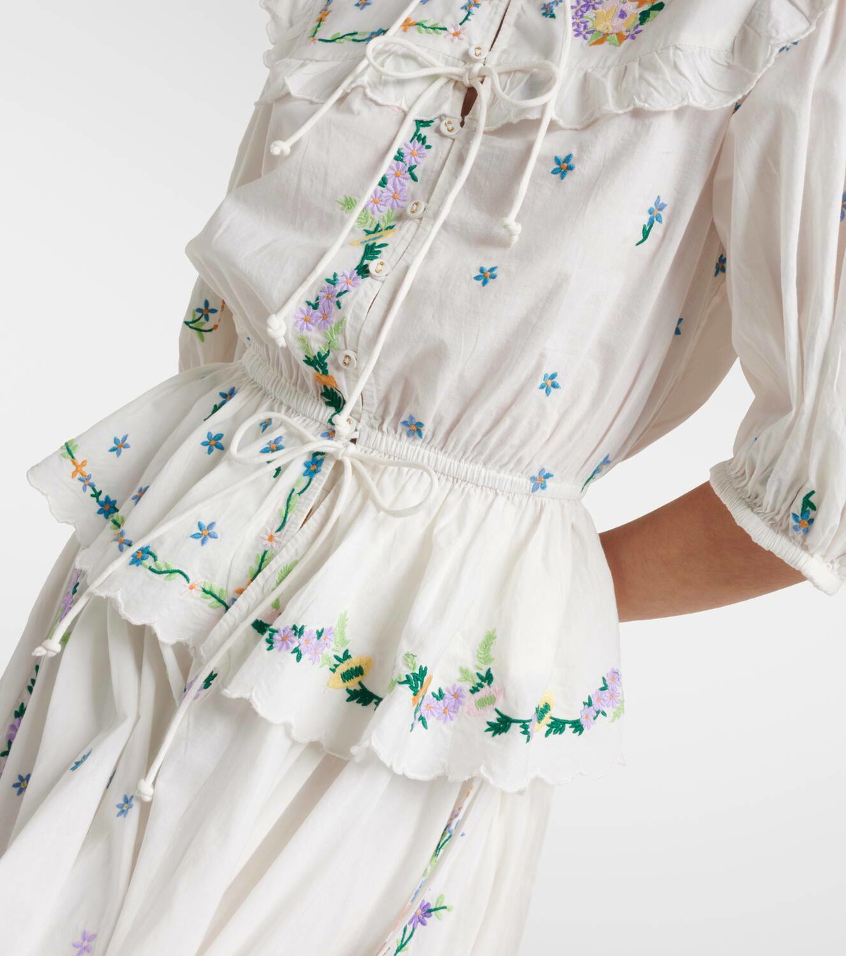 Alémais Willa embroidered cotton blouse ALÉMAIS