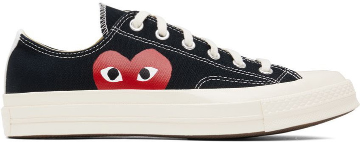 Photo: COMME des GARÇONS PLAY Black Converse Edition Chuck 70 Sneakers