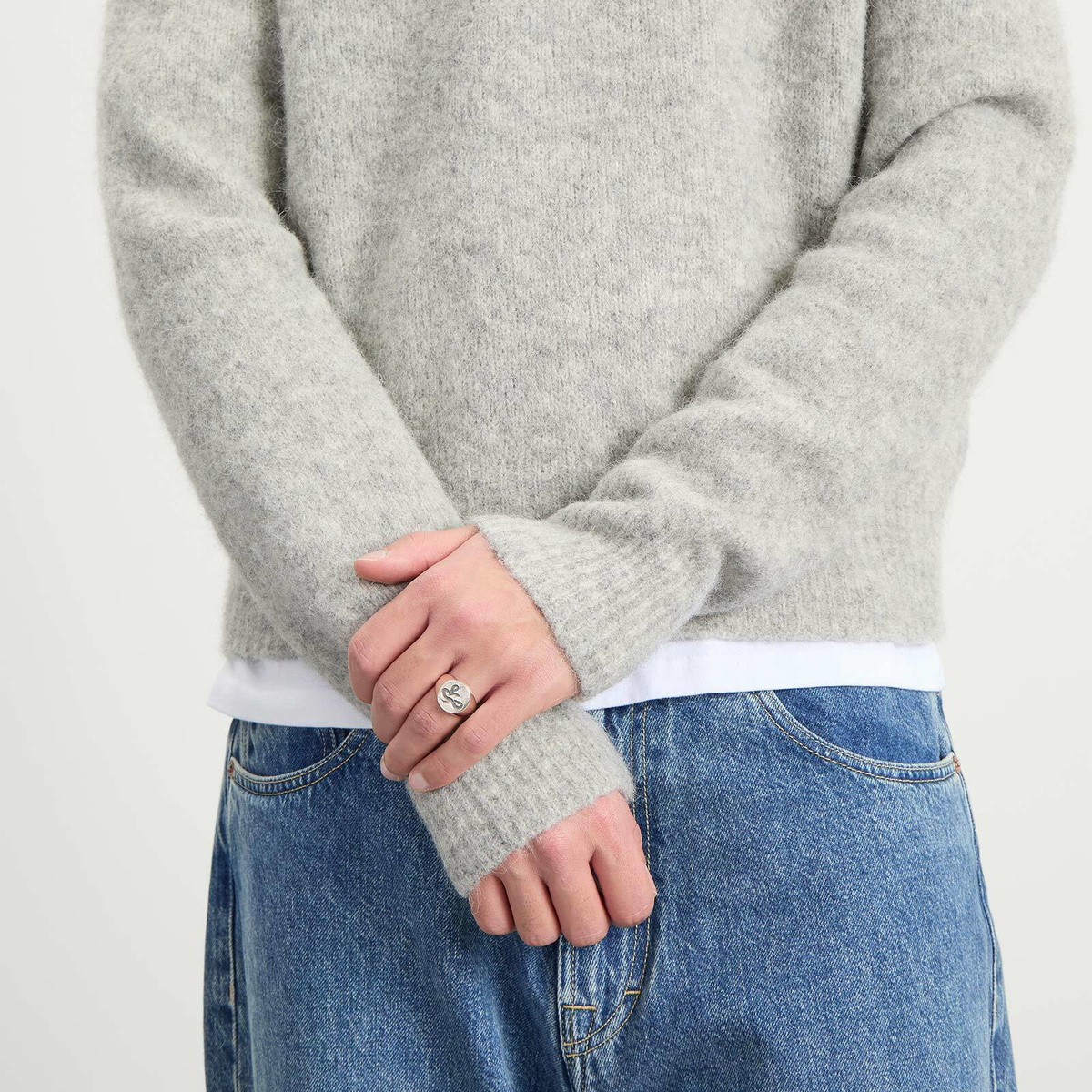 Frederick Grove Snake Signet Ring in Silver Frederick Grove