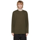 Y-3 Khaki Classic Logo Long Sleeve T-Shirt