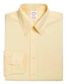 Brooks Brothers Men's Madison Relaxed-Fit Dress Shirt, Button-Down Collar | Yellow