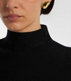 Khaite Leaf clip-on earrings