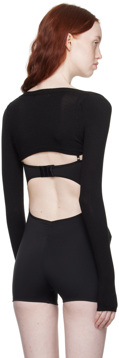 Frankies Bikinis Black Kate Cardigan