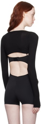Frankies Bikinis Black Kate Cardigan
