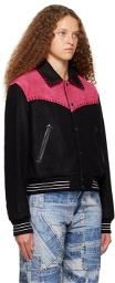 Andersson Bell Black & Pink New Margo Western Varsity Jacket